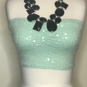Sequin tube top